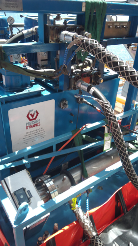 Pressure Dynamics hydrostatic pressure testing and flushing equipment for hydraulic hoses valves and fluid systems Bibra Lake WA